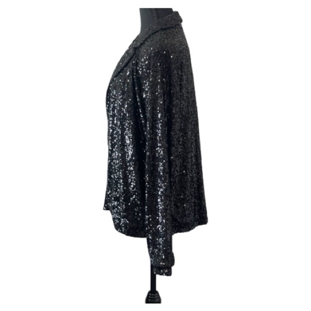 Cable & Gauge Black Sequin Blazer - Picture 5 of 8